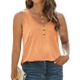 thumbnail image 3 of MOSHU Plus Size Tank Tops for Women Henley Sleeveless Shirts Summer Button Down Womens Tops, 3 of 7