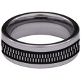 thumbnail image 4 of Zipper Tungsten Carbide Ring, 4 of 9