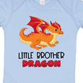 thumbnail image 4 of Inktastic Little Brother Cute Red and Orange Dragon Boys Baby Bodysuit, 4 of 5