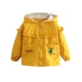 thumbnail image 3 of LYMAYTER 1-7Y Toddler Girls Hooded Jacket for Kids Early Spring Splice All Match Jacket Cute Cartoon Jacket Coat Tops, 3 of 8