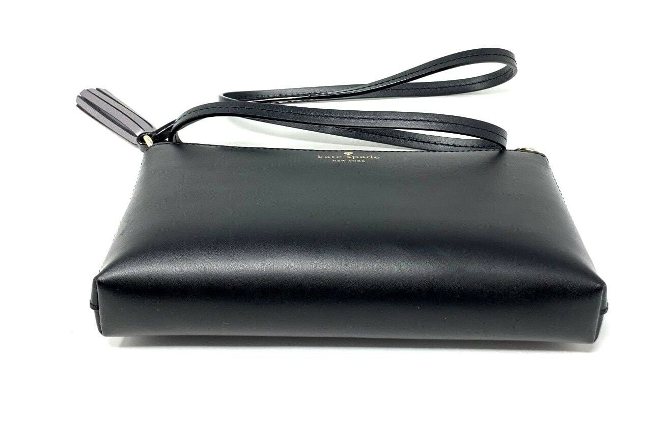 Kate Spade Ivy Street Amy Black Leather Crossbody Bag W