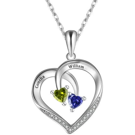Necklace with birthstones for Mom 
