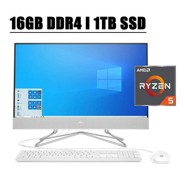 Flagship Hp 24 All In One Premium Desktop Computer 23 8 Nbsp Fhd Ips Touchscreen Amd Hexa Core Ryzen 5 4500u 16gb Ddr4 1tb Ssd Keyboard Mouse Wifi Webcam Hdmi Win 10 Walmart Com