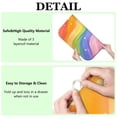 thumbnail image 6 of Rainbow Tie Dye Wave Pattern Dish Drying Mat for Kitchen 1 Pack, Ultra Absorbent Microfiber Dishes Drainer Mats,16"x18", 6 of 6