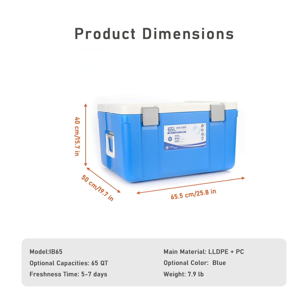 65-85QT Ultra-Large Capacity Cooler Collection, Leakproof Insulated Hard Coolers with Anti-Slip Handle & Multi-Scenario Design, Ideal for Long Trips, Beach & Group Activities