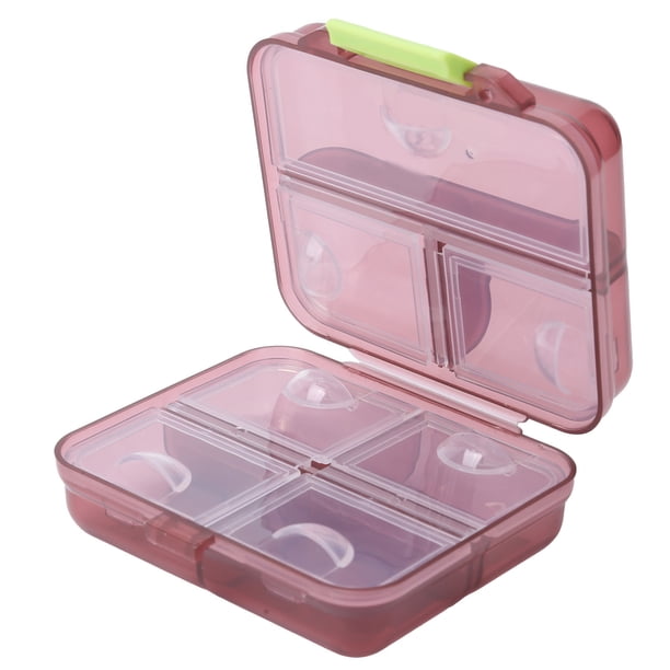 Pastillero de viaje, organizador portátil de pastillas, contenedor de almacenamiento de medicamentos, caja de almacenamiento de medicamentos diseñada para profesionales