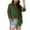 Army Green, variant on Women's Button Down Shirts Dressy Long Sleeve Solid Color Blouses Business Casual Work Office Shirts 2025 Summer Fall Cotton Tops