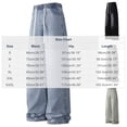 thumbnail image 2 of Men's Baggy Denim Pants Y2K Wide Leg Jeans Casual Loose Fit Drawstring Elastic Waist Skater Trousers Hip Hop Streetwear Relaxed Lounge Pants, 2 of 4