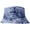 Blue, variant on CoCopeaunts Reversible Buckets Hat Women Autumn Winter Multicolor MenTie Dye Bucket Caps Double-Faced Wear Cotton Fisherman Caps