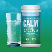 CALM Magnesium Powder Plus Calcium | Unflavored | 16oz | by Natural Vitality