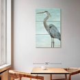 thumbnail image 2 of Elephant Stock Great Heron Wall Art - Vertical Multi Panel Canvas - Living Room Wall Decor - Animal Multi Panel - Blue And Gray Decor By Norman Wyatt Jr. - 36" x 57", 2 of 8