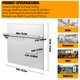 thumbnail image 3 of Qinaqin 30" x 30.7" Stainless Steel Range Backsplash con Estante cm de Anchoall Mount Kitchen Back Panel Knife Rack Alturaood Shield Pre- Profundidadrilled de, 3 of 7