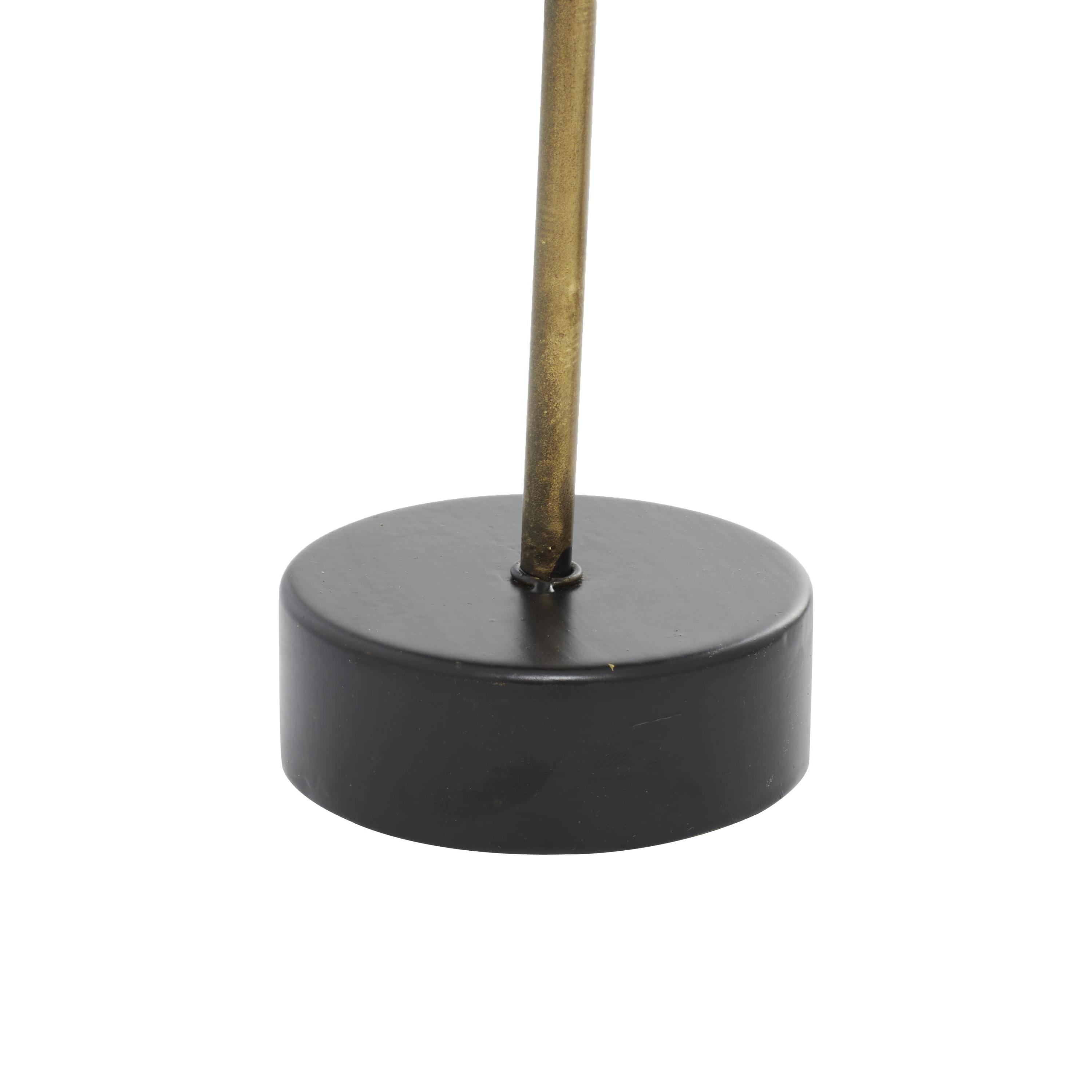 DecMode 2 Candle Gold Metal Circular Votive Candle Holder, Set of 2