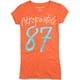 thumbnail image 1 of Camiseta gráfica Aeropostale Painted 87 para mujer, Aeropostale, Camiseta gráfica, Naranja, Pequeña, 1 of 1