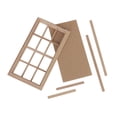 thumbnail image 2 of Modelo de Ventana de 12 Paneles de Miniatura para Casa de 1:12, 2 of 9