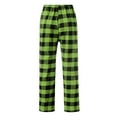 thumbnail image 6 of ylioge Plaid Pajama Pants for Women with Drawstring Elastic Waist Casual Straight Wide Leg Loose Comfortable Homewear Sleepwear Pajamas Trousers Pant, 6 of 6