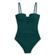 thumbnail image 4 of Traje de baño de una pieza para mujer, bikini liso sin espalda, traje de baño de dos piezas con tiras, conjunto de ropa de playa, traje de baño de moda playera para mujer, trajes de baño de una pieza, 4 of 5