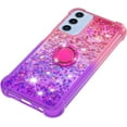 thumbnail image 4 of for Samsung Galaxy A16 with Ring Kickstand, Girls Women Bling Cute Glitter Flowing Liquid Floating Sparkle Cover Gradient Quicksand Case for Samsung Galaxy A16. JB-Pink Purple, 4 of 7