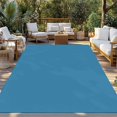 thumbnail image 3 of Fsddascl Blue Outdoor Rug for Patio/Deck/Porch, Non-Slip Large Area Rug 5 x 8 Ft, Modern Pure Wave Ride Indoor Outdoor Rugs Washable Area Rugs, Reversible Camping Rug Carpet Runner, 3 of 5