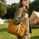thumbnail image 5 of Bolsa de hombro acolchada de plumón para mujer, bolso de gran capacidad para trabajo, escuela, uso casual y desplazamiento diario, con correas ajustables., 5 of 6