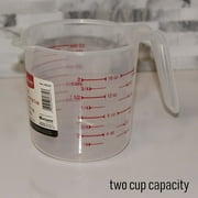 Clear Plastic Measuring Cup – 2-Cup Capacity for Measuring Cooking and Baking Ingredients