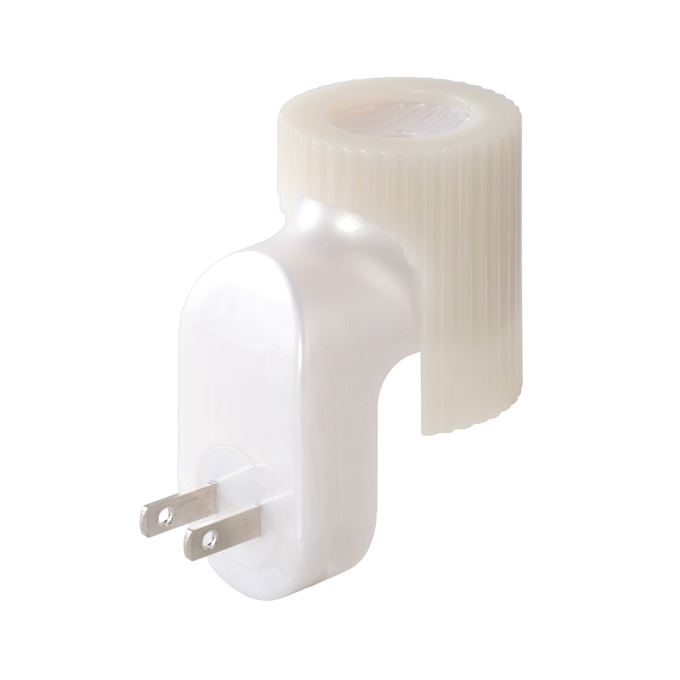Mainstays Aroma Accents LED Fragrance Plug-in, Ribbed Texture, Papyrus Beige