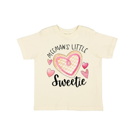 

Inktastic Meemaw s Little Sweetie with Heart Cookie Gift Toddler Boy or Toddler Girl T-Shirt