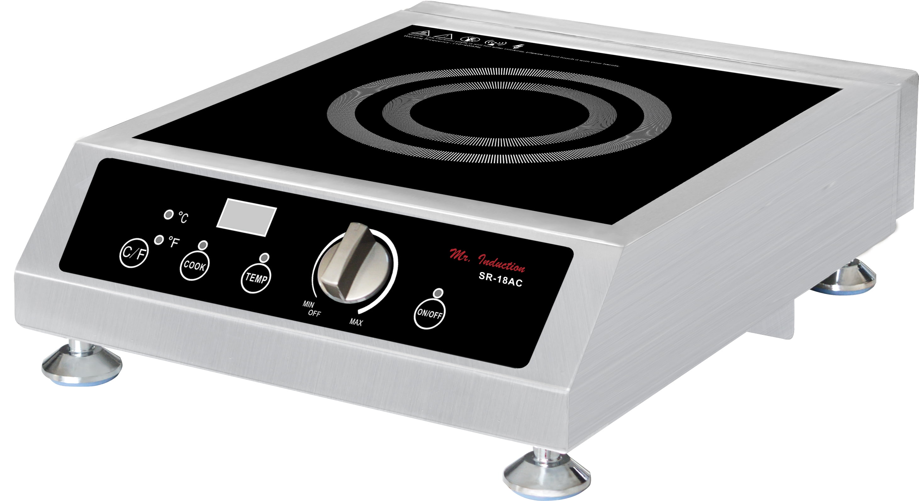 Sunpentown SR-18AC 1800W Countertop Commercial Range