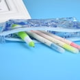 thumbnail image 4 of Pencil Case Transparent Sequins Quicksand Oil Stationery Bag, 4 of 8