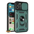 thumbnail image 3 of For Samsung Galaxy S24 Ultra 5G Built in Sliding Camera Lens Protection & Finger Ring Stand Holder Hybrid TPU PC Shockproof Phone Case Cover by Xpression - Green, 3 of 10