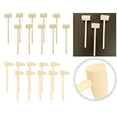 thumbnail image 3 of figatia 2xWooden Mini Hammers for Chocolate, Natural Wood Hammer 10Pcs 14.7cm, 3 of 8
