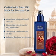 Blue Nectar Maharani Rose Attar Mist with Cumin & Sandalwood | Long-Lasting Perfume Mist for Women | Floral Essence | Travel-Friendly Body Mist Spray (3.38 Fl Oz)