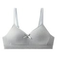 thumbnail image 4 of Teen Bras for Girls Ages 12-14 Sport Bra Sport Bra Adjustable Back Closer Seamless Bralette Breathable Bralette Comfy Bra #Grey 12-14 Years, 4 of 4