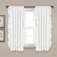 thumbnail image 3 of Reyna Window Curtain Panels Ivory 54X63 Set, 3 of 11