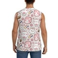 thumbnail image 4 of Goofa Cute Rabbit Printed Men's Sleeveless T-Shirt - Athletic Gym Workout Tank Top for Men - Moisture-Wicking, UPF 30+ Quick-Dry Muscle Tee-Large, 4 of 8