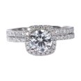 thumbnail image 2 of Anillo de Boda para Mujeres Anillo de Boda Redondo Anillo Par Set, 2 of 8