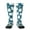 2 Black-2, variant on Cute Sheep And Hearts print thigh-high socks, crafted for both men and women with a stretchy, high-opaque design perfect for daily wear