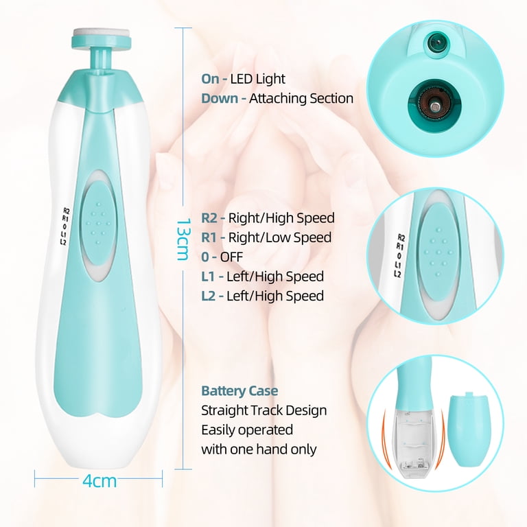 Busatia Electric Baby Nail File, 6-in-1 Trimmer Set photo 4