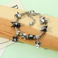 thumbnail image 3 of XiongPing Kuromi Charms Bracelets Sanrio Cartoon Figure Pendant Hand Chains Beads Diy Bangles For Women Fashion Jewelry Gifts, 3 of 6