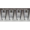 thumbnail image 2 of Buckley Irish Coat of Arms Lions Pint Glasses (Sand Etched), 2 of 2