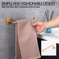 thumbnail image 4 of GERZWY Porte-Serviettes en Acier Inoxydable Doré Moderne pour Salle de Bain Mural, 4 of 8