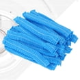 thumbnail image 2 of FELTECHELECTR 100 unidades de cofias desechables para el cabello, no tejidas, para uso médico, para hornear, maquillaje (azul), 2 of 6
