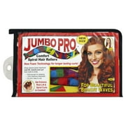 Jumbo Pro Comfort Curlers- no heat curlers, comfortable enough for sleeping. No Drop Curls- larger than original curlers.