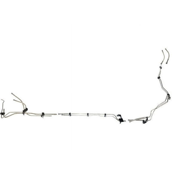 Front Fuel Line - Feed and Return - Compatible with 2004 - 2006 Chevy Silverado 3500 Crew Cab Pickup 6.6L V8 2005