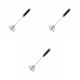 thumbnail image 2 of Inteprter Manual Egg Beater Stainless Steel Kitchen Household Whisk Reusable Milk Cream Cooking Beating Mixing Mixer Semi-automatic 3Conjunto, 2 of 5