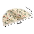 thumbnail image 3 of Carpet,Half Circle Bathroom Rugs Spring Floral Print Absorbent Microfiber Rugs Non Slip Mats For Bathroom Floor Tub And Shower Home Decor Accessories Features:, 3 of 3