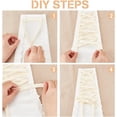 thumbnail image 3 of Corsé de satén beige ajustable de 137,8 pulgadas para mujer, ideal para vestidos de novia. Se puede reemplazar con cremallera o botones., 3 of 6
