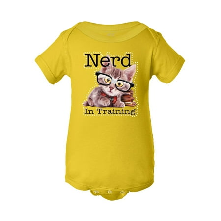 

Infant Nerd in Training Bodysuit - Yellow - 12M