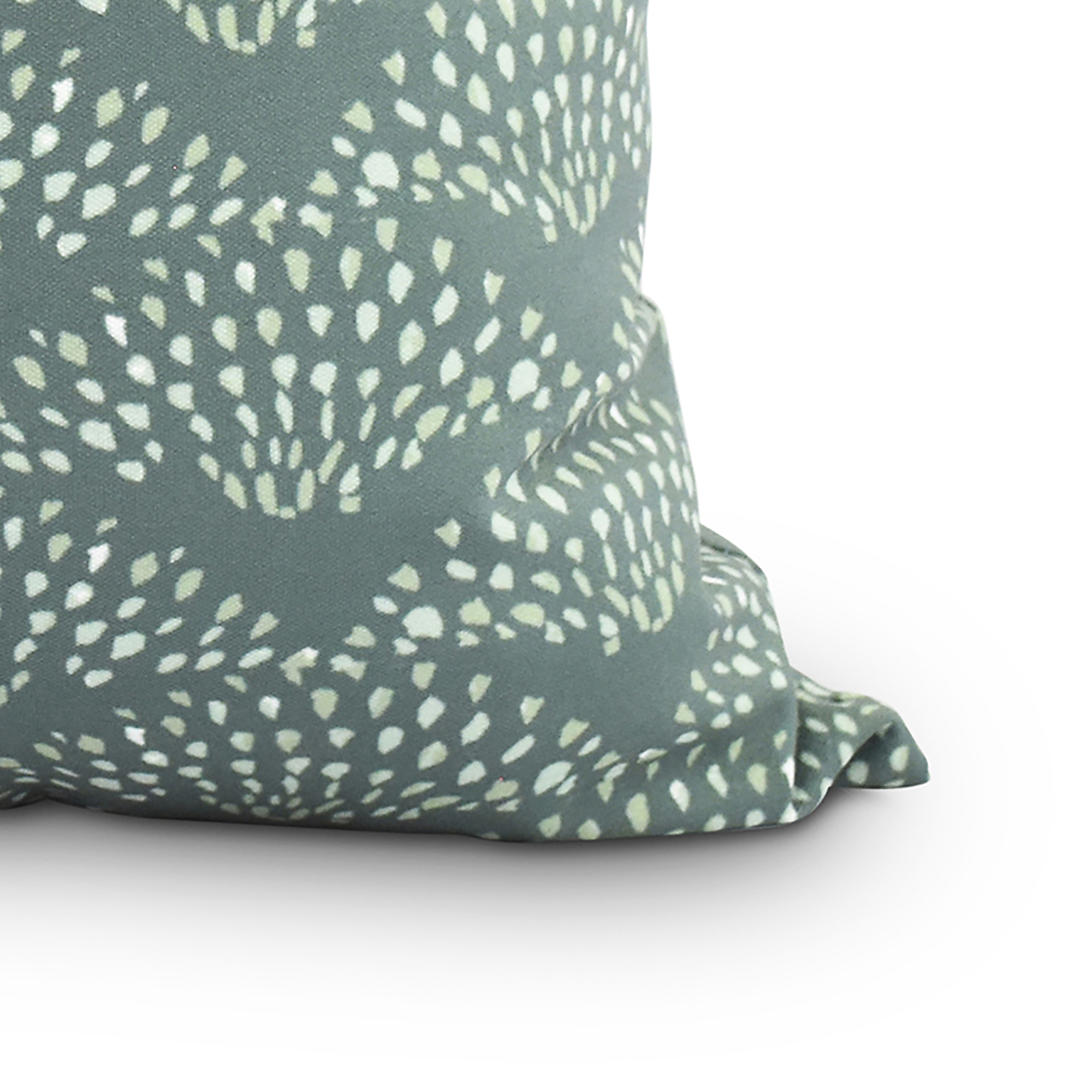 Simply Daisy, 16" x 16" Fan Dance Green Geometric Print Decorative Outdoor Throw Pillow - image 2 of 2