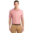 thumbnail image 2 of Port Authority K500ES Mens Extended Size Silk Touch Polo T-Shirt, Light Pink - 10XL, 2 of 2